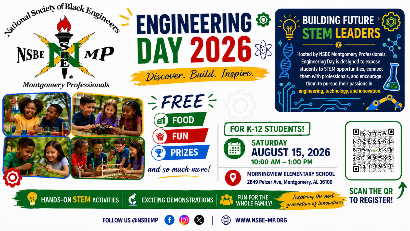Engineering Day is a yearly event where we invite the students and the community to learn about STEM though hands on projects.